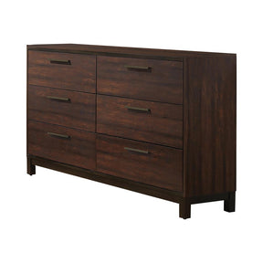 Edmonton 6-drawer Dresser Rustic Tobacco Half Price Furniture