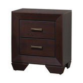 Kauffman 2-drawer Nightstand Dark Cocoa Half Price Furniture