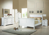 Louis Philippe Bedroom Set with Sleigh Headboard Half Price Furniture