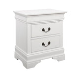Louis Philippe 2-drawer Nightstand White  Half Price Furniture