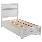 Miranda Twin Storage Bed White Half Price Furniture