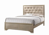 Beaumont Upholstered Queen Bed Champagne Half Price Furniture