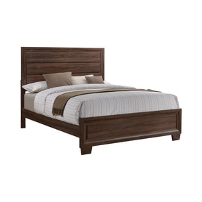 Brandon Eastern King Panel Bed Medium Warm Brown Half Price Furniture