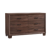 Brandon 6-drawer Dresser Medium Warm Brown  Half Price Furniture