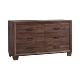 Brandon 6-drawer Dresser Medium Warm Brown Half Price Furniture