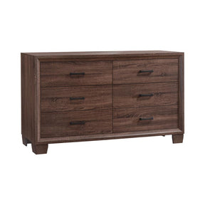 Brandon 6-drawer Dresser Medium Warm Brown Half Price Furniture