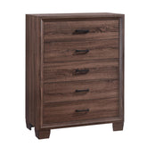 Brandon 5-drawer Chest Medium Warm Brown Half Price Furniture