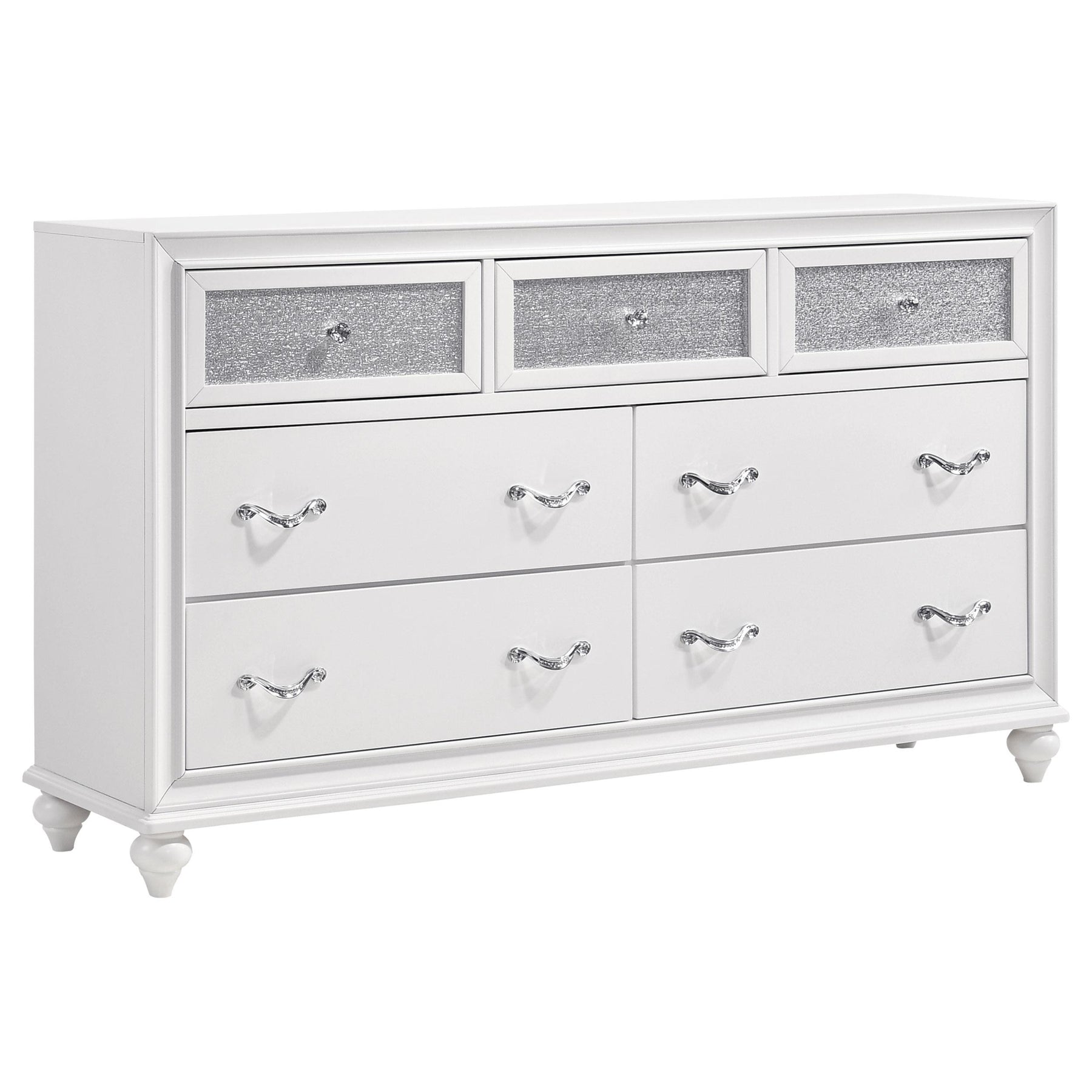 Barzini 7-drawer Dresser White Half Price Furniture