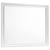 Barzini Rectangle Dresser Mirror White Half Price Furniture