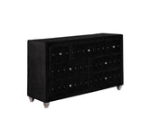 Deanna 7-drawer Rectangular Dresser Black Half Price Furniture