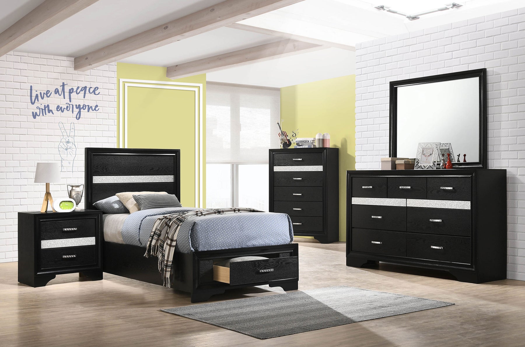 Miranda Storage Bedroom Set - Half Price Furniture