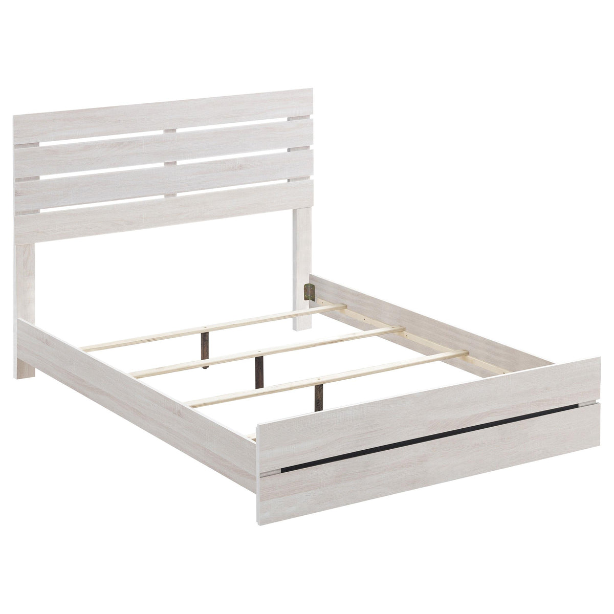 Brantford Eastern King Panel Bed Coastal White Half Price Furniture