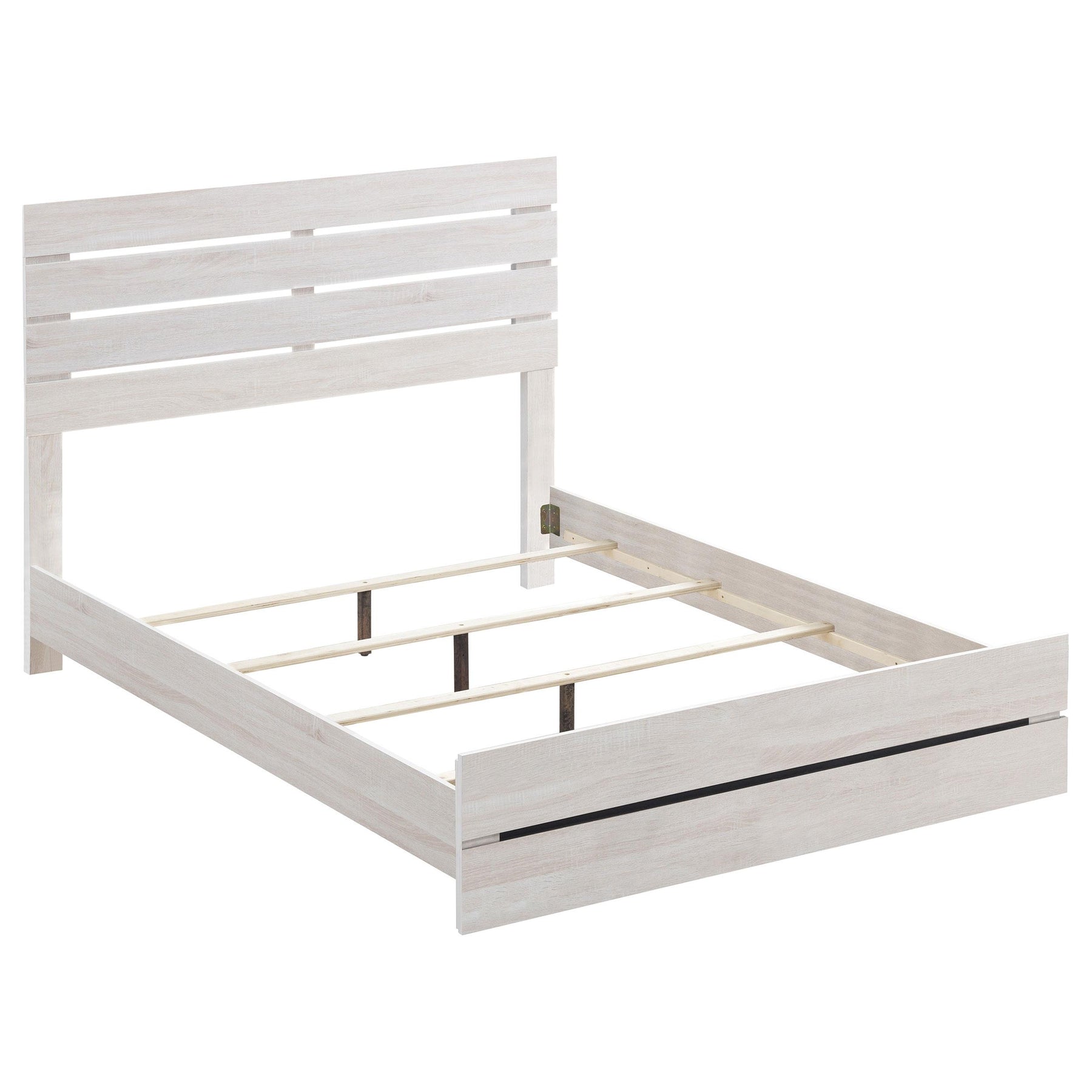 Brantford Eastern King Panel Bed Coastal White Half Price Furniture