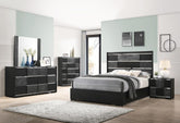 Blacktoft 5-piece Eastern King Panel Bedroom Set Black Half Price Furniture