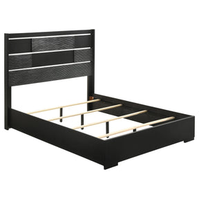 Blacktoft Eastern King Panel Bed Black Half Price Furniture