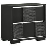 Blacktoft 2-drawer Nightstand Black  Half Price Furniture