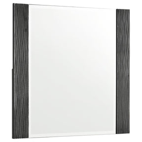 Blacktoft Rectangle Dresser Mirror Black Half Price Furniture