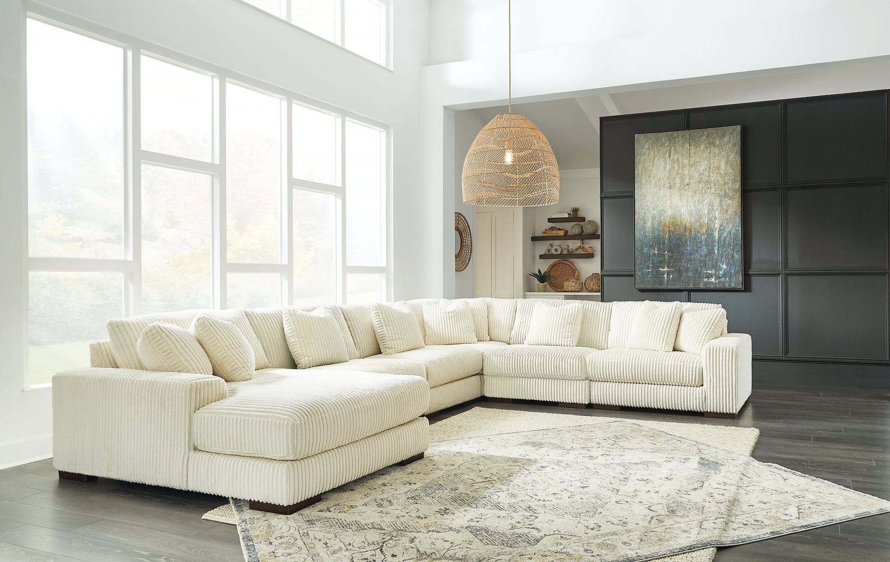 Lindyn Sectional with Chaise - Half Price Furniture