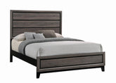 Watson Queen Bed Grey Oak and Black Half Price Furniture