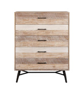 Marlow 5-drawer Chest Rough Sawn Multi Half Price Furniture