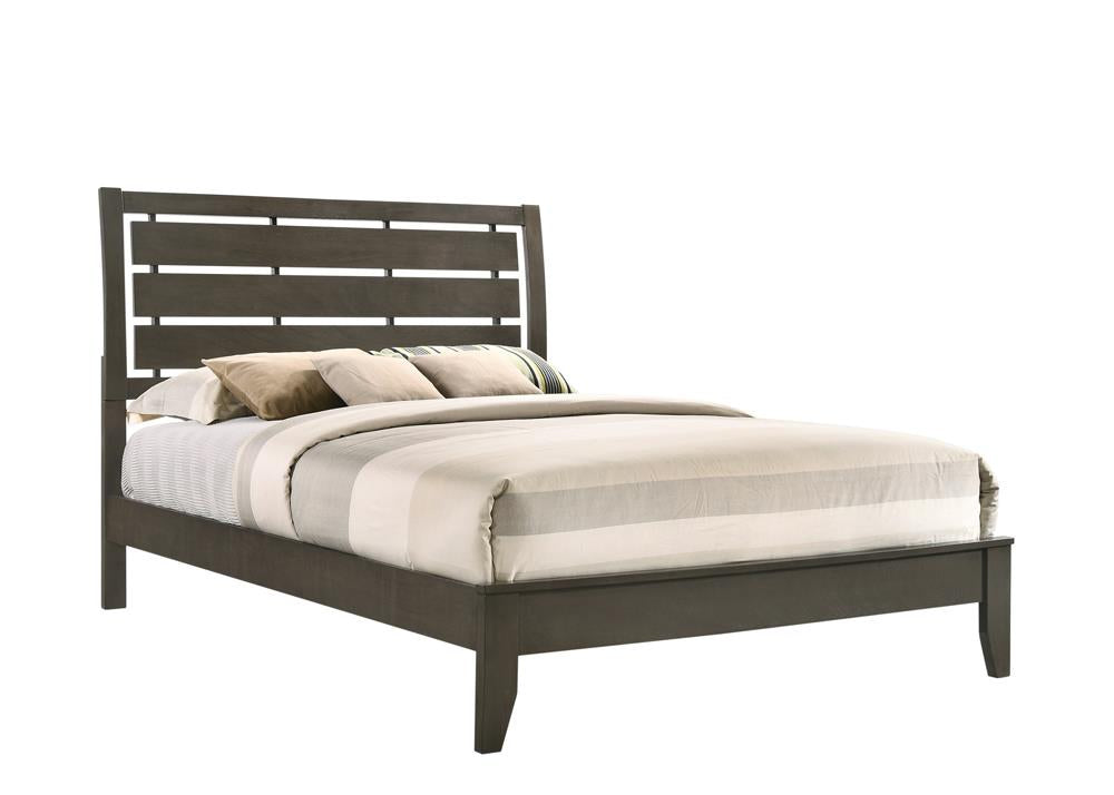 Serenity Eastern King Panel Bed Mod Grey  Half Price Furniture