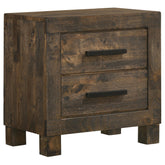 Woodmont 2-drawer Nightstand Rustic Golden Brown Half Price Furniture