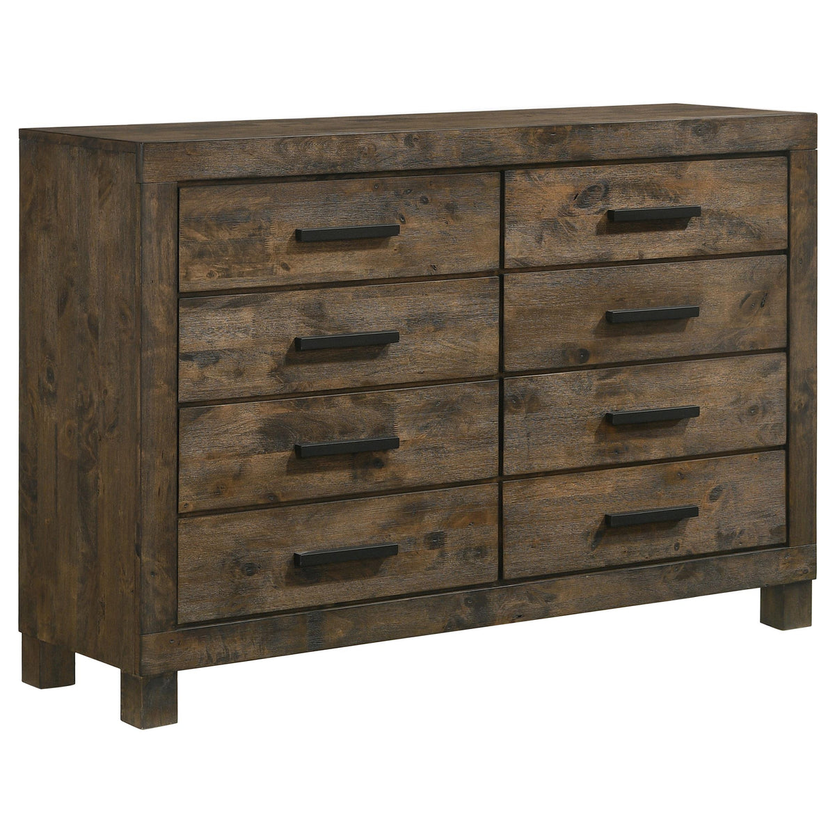 Woodmont 8-drawer Dresser Rustic Golden Brown Half Price Furniture