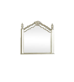 Heidi Arched Dresser Mirror Metallic Platinum Half Price Furniture