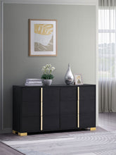 Marceline 6-drawer Dresser Black Half Price Furniture