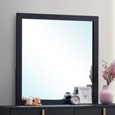 Marceline Dresser Mirror Black Half Price Furniture