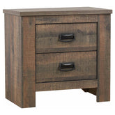 Frederick 2-drawer Nightstand Weathered Oak Half Price Furniture