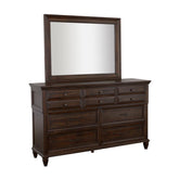 Avenue Rectangle Dresser Mirror Weathered Burnished Brown Half Price Furniture