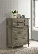 Alderwood 5-drawer Chest French Grey Half Price Furniture