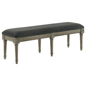 Alderwood Upholstered Bench French Grey Half Price Furniture