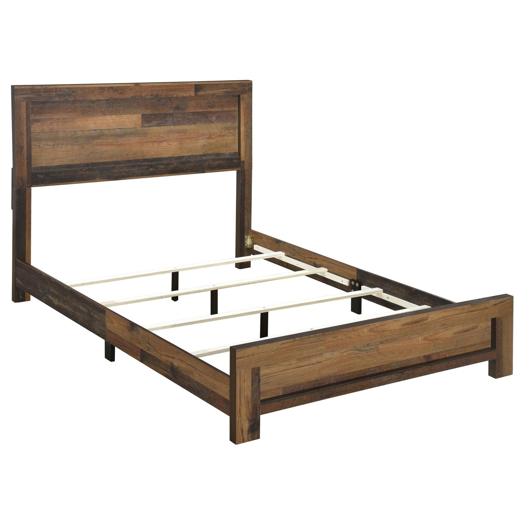 Sidney Queen Panel Bed Rustic Pine Half Price Furniture