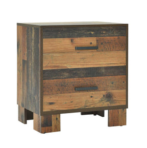 Sidney 2-drawer Nightstand Rustic Pine Half Price Furniture