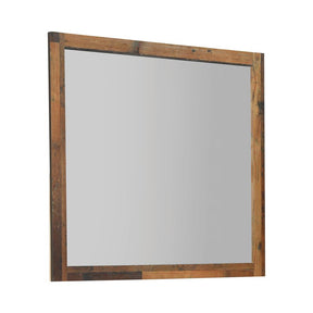 Sidney Square Dresser Mirror Rustic Pine Half Price Furniture