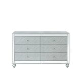 Gunnison 6-drawer Dresser Silver Metallic Half Price Furniture