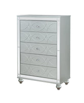 Gunnison 5-drawer Chest Silver Metallic Half Price Furniture