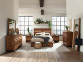 Winslow Storage Eastern King Bed Smokey Walnut and Coffee Bean Half Price Furniture