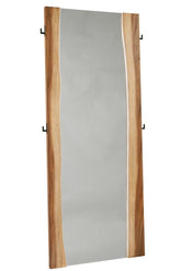 Winslow Standing Mirror Smokey Walnut and Coffee Bean Half Price Furniture