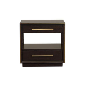 Durango 2-drawer Nightstand Smoked Peppercorn Half Price Furniture