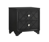 Penelope 2-drawer Nightstand Black Half Price Furniture