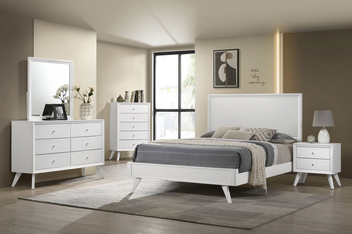 Janelle Bedroom Set White - Half Price Furniture