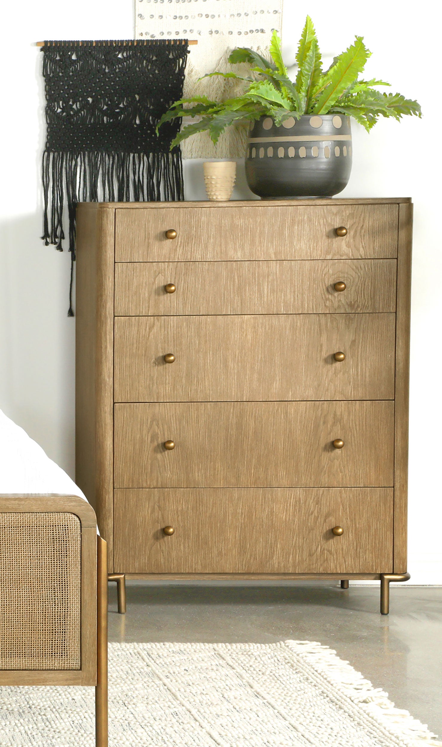 Arini 5-drawer Chest Sand Wash  Half Price Furniture