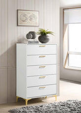 Kendall 5-drawer Chest White Half Price Furniture