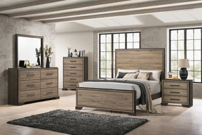 Baker Bedroom Set Brown and Light Taupe - Half Price Furniture