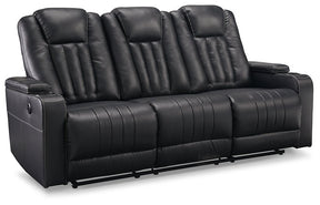 Center Point Reclining Sofa with Drop Down Table - Half Price Furniture