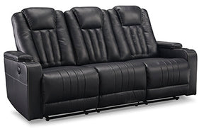 Center Point Reclining Sofa with Drop Down Table - Half Price Furniture