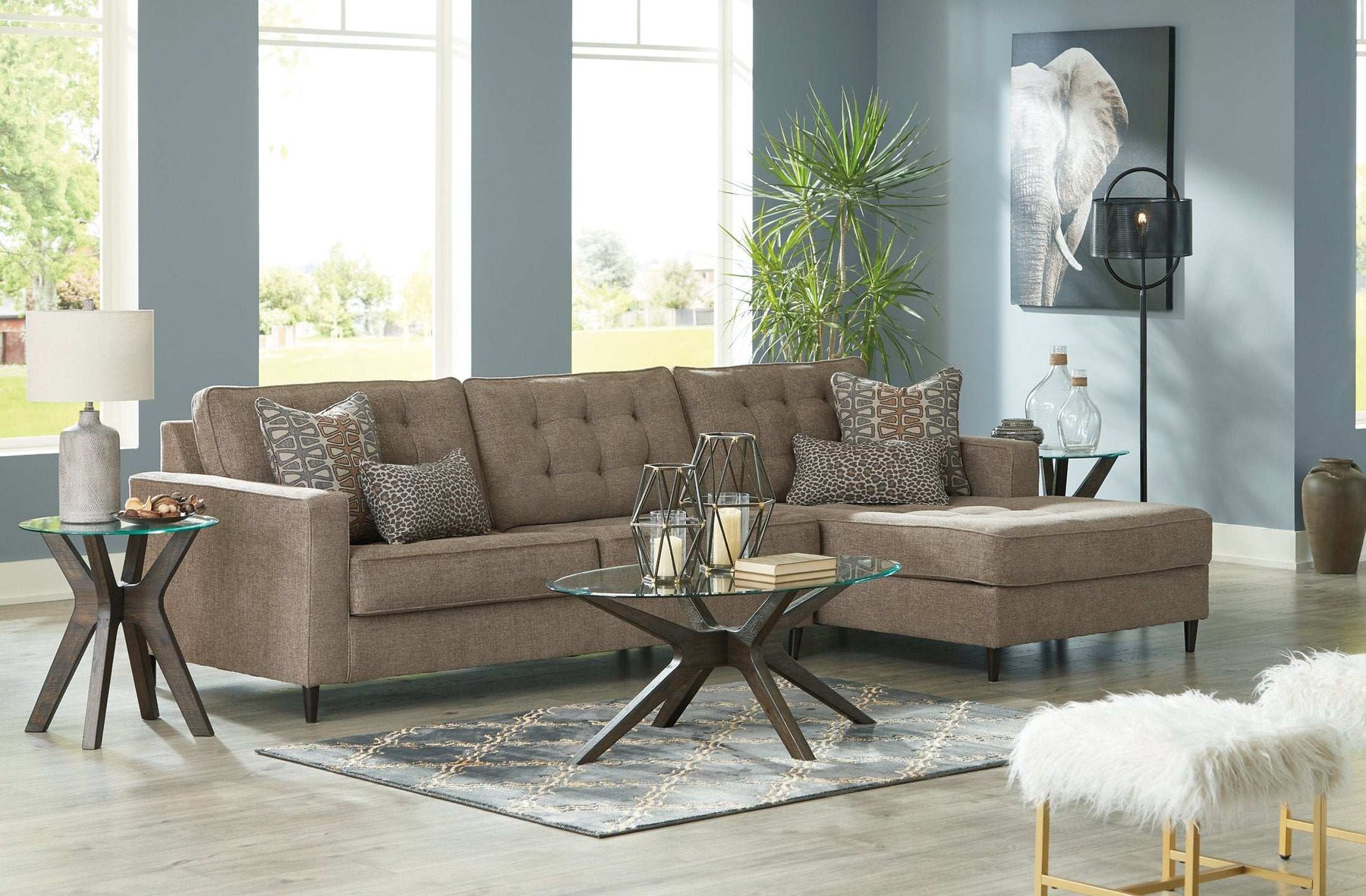 Flintshire 2-Piece Sectional with Chaise - Half Price Furniture